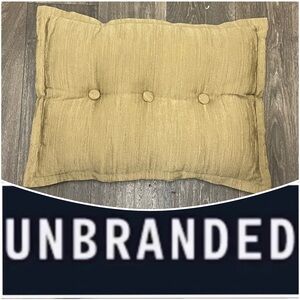 UNBRANDED Mustard Tufted Bay Windiw Cushion Pillow